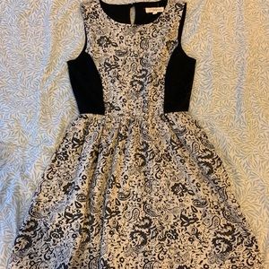 Black and Tan mini dress